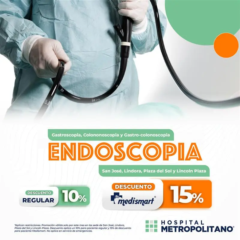 http://Endoscopía.%20Descuento%20regular%2010%.%20Descuento%20MediSmart%2015%.