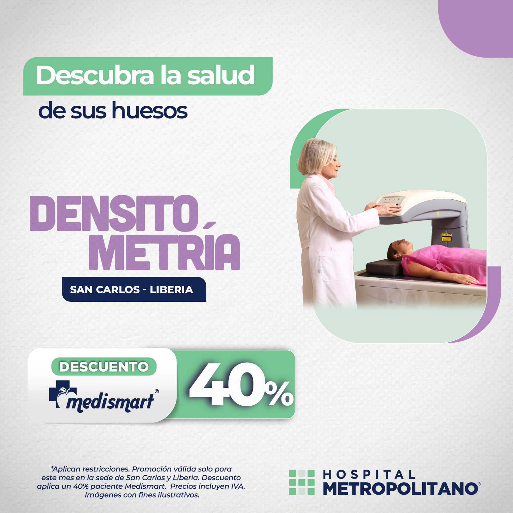 http://Descubra%20la%20salud%20de%20sus%20huesos.%20Descuento%20de%20hasta%2040%%20a%20través%20de%20MediSmart%20en%20Densitometría%20en%20las%20sedes%20de%20Liberia%20y%20San%20Carlos.