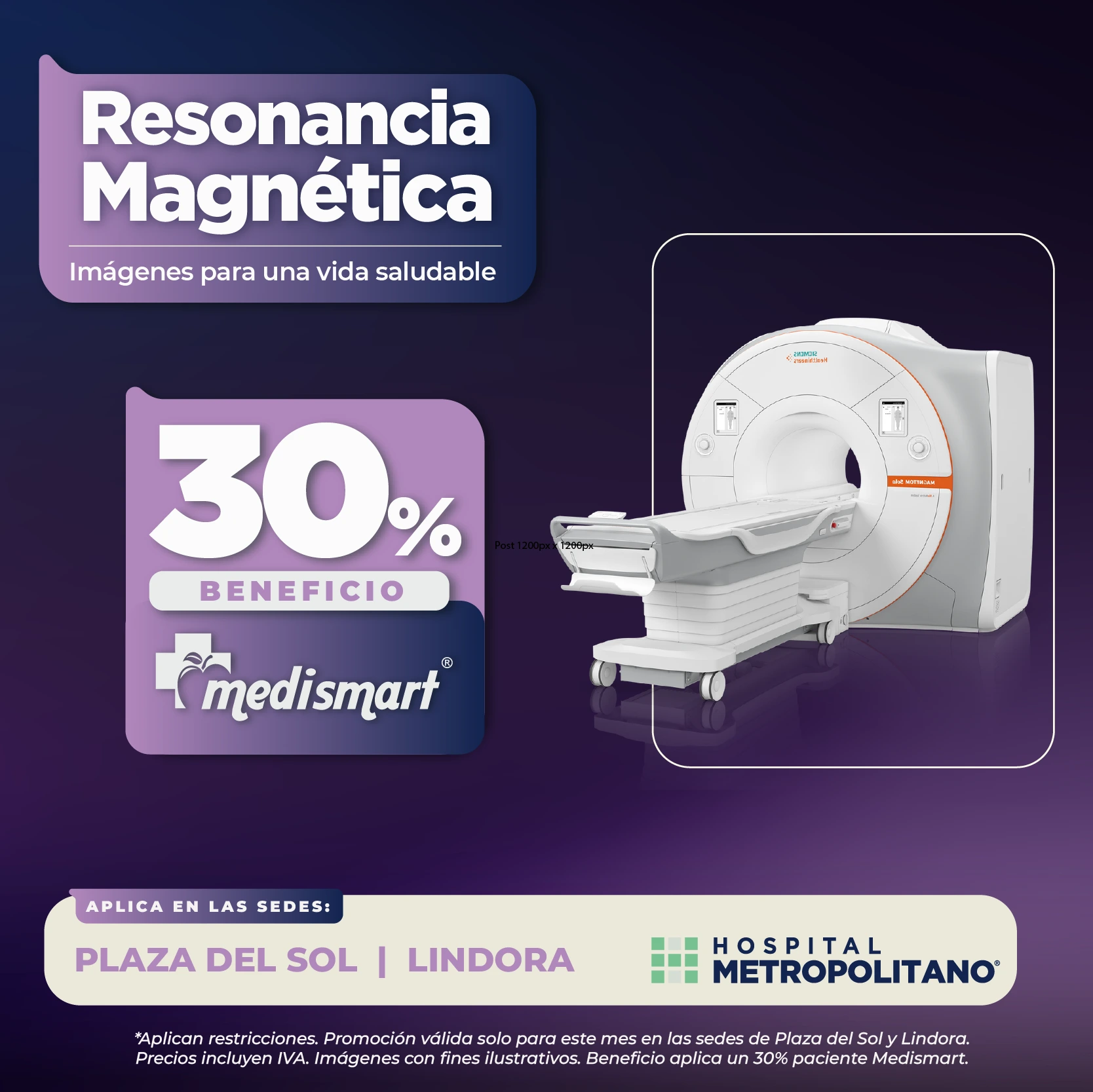 http://Imágenes%20para%20una%20vida%20saludable.%20Descuento%20de%2030%%20a%20través%20de%20MediSmart%20en%20Resonancia%20Magnética%20en%20las%20sedes%20de%20Lindora%20y%20Plaza%20del%20Sol.